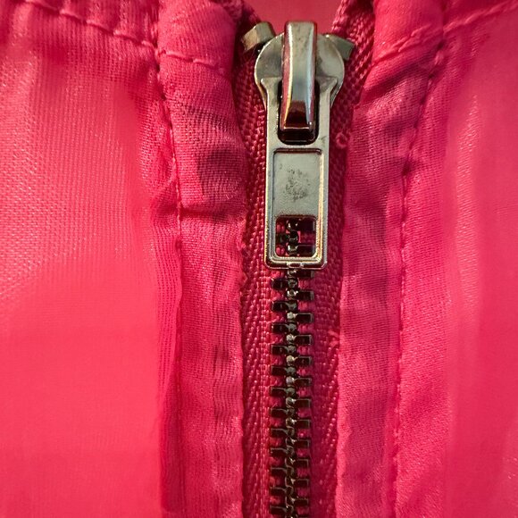 Madelyn Hot Pink Sheer Mesh Zip-Up Bomber Jacket – Size Large | NWOT Lightweight - Picture 8 of 9